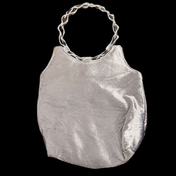 Vintage Victoria's Secret Velvet Silver Handbag - Picture 1 of 2
